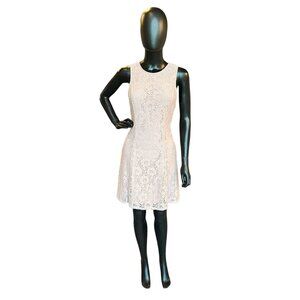 Rose Lace Mid-Length Dress